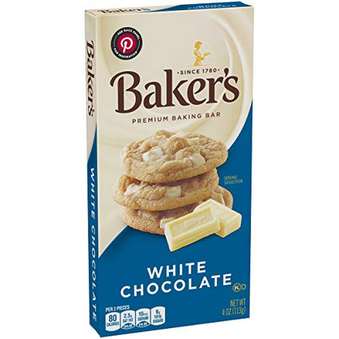 Baker's, Premium White Chocolate Baking Bar (4 oz Box)