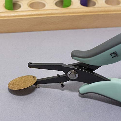 The Beadsmith 1.25mm Metal Hole Punch Pliers, with Gauge Guard to create clean holes, free of indents, ideal for 1.3mm rivets, cold connection, 22 gauge Sheet Metal or thinner, NOT INTENDED FOR THICKER METAL