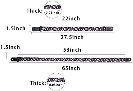 Q QINGGE Ukulele Strap Well made strap for Ukulele and kids' guitars (black)