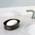 iDesign Olivia Countertop Bar Dish, Metal Soap Holder for Bathroom, Shower, Vanity, Bronze