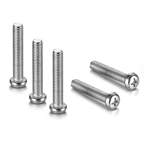 Wall Mounting Screws for Samsung TV - M8 x 45mm with Pitch 1.25mm Solid Screw Bolts for Samsung TV Wall Mounting, TV Mounting Bolts Work with Samsung 7 and 8 Series 49" 55” 65” 75" TV, 5PCS