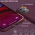OuXul iPhone 11 Case,Liquid Silicone Gel Rubber Phone Case,Compatible with iPhone 11 Case Cover 6.1 Inch Full Body Slim Soft Microfiber Lining Protective Case (Wine)