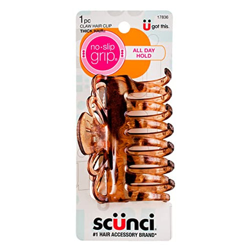 Scunci 17836 Large No-Slip Grip™ Jaw Hair Clip (Pack of 4)
