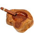 Cigar Ashtrays for Outdoor Patio - Wood Cigar Ashtray for Men and Women, Wooden Ash Tray - Cool Décor and Cigar Accessories for Bourbon Lovers, Smokers(2 Slots)