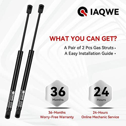 C16-02622 17" 28Lbs/127N Gas Struts Spring Shocks Lift Support for Leer are Snugtop Camper Shell Truck Topper Rear Window Truck Cap Canopy Door Boat Hatch Toolbox Lid 2pcs by IAQWE