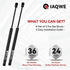 C16-02622 17" 28Lbs/127N Gas Struts Spring Shocks Lift Support for Leer are Snugtop Camper Shell Truck Topper Rear Window Truck Cap Canopy Door Boat Hatch Toolbox Lid 2pcs by IAQWE