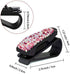 CHIMUYU Glasses Holders for Car Sun Visor, 2 Pack Bling Crystal Rhinestones Fashion Car Eyeglasses Sunglasses Hanger Mount with Ticket Card Clip for Women Girls (Red)