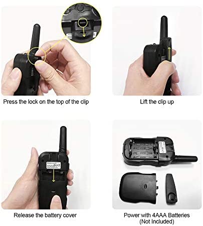 Huaker Kids Walkie Talkies,3 Pack 22 Channels 2 Way Radio Toy with Flashlight and LCD Screen,3 Miles Range Walkie Talkies for Kids Outside Adventures, Camping, Hiking