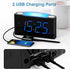 Digital Alarm Clock for Bedroom - 7 Color Night Light,2 USB Chargers,7.5" Large Number Screen & Slider Dimmer,12/24 H,Battery Backup,Easy Loud Electric Alarm Clock for Heavy Sleeper,Boy&Girl Kids Teen