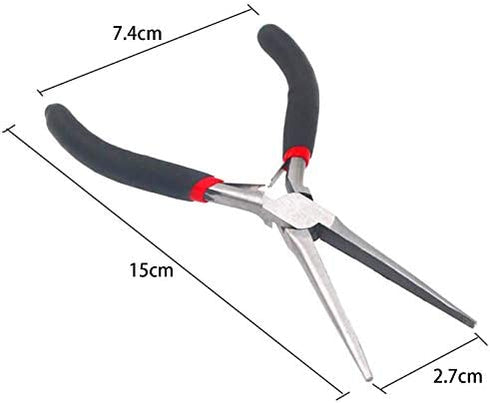 kiniza Needle Nose Pliers,Small Precision Needle Nose Pliers for Jewelry Making, Easier to Work on Small Items, Craftsman Needle Nose Pliers for Bending Wire, Approximately 6 Inch
