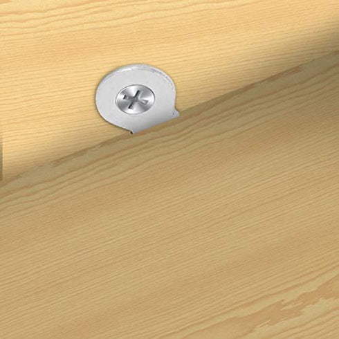 30 Pack Figure 8 Steel Desk Top Fastener Clip with Screws - Heavy Duty Figure-Eight Fasteners Clips Attaching a Table, Solid Steel, 12 Gauge