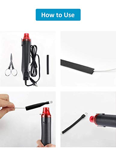 650pcs Heat Shrink Tubing innhom Heat Shrink Tube Wire Shrink Wrap UL Approved Ratio 2:1 Electrical Cable Wire Kit Set Long Lasting Insulation Protection, Safe and Easy, Eco-Friendly Material