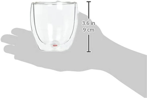 Bodum Pavina Glass, Double-Wall Insulated Glasses, Clear, 8 Ounces Each (Set of 2)