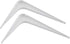 Amazon Basics Shelf Bracket - 10" x 12", White, 10-Pack