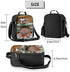 PrelerDIY Sloth Lunch Box - Insulated Lunch Box for Kids Funny 3D Design with Side Pocket & Shoulder Strap Lunch Bag, Perfect for School/Camping/Hiking/Picnic/Beach/Travel
