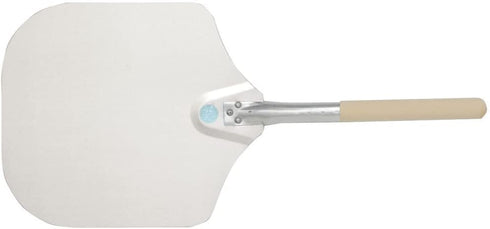 "American Metalcraft 2512 26"" Aluminum Pizza Peel with 10"" Wood Handle, 12"" x 14"" Medium Blade", Silver