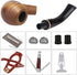 Scotte Tobacco Pipe Set Handmade Wood Smoking Pipe with Accessories and Gift Box