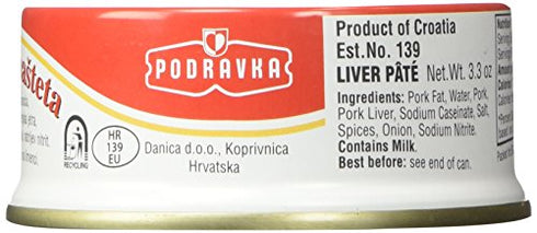 Podravka Jetrena Pasteta 3.5 Oz Liver Pate (Pack of 2)