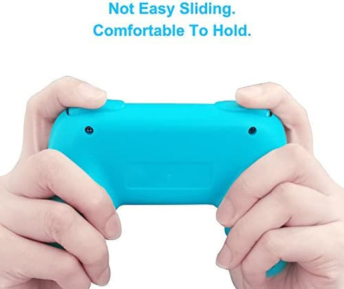 FYOUNG Hand Grips Compatible with Switch/Switch OLED Model Controllers, Grip Compatible with Switch Joy Con - Blue and Red (2 Packs)