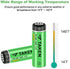 Taken 14430 3.2 Volt Rechargeable Solar Battery, 3.2V 450mAh 14430 LiFePO4 Rechargeable Battery for Solar Panel Outdoor Garden Lights (NOT AA Battery) - 8 Pack