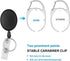 5 Pack ID Badge Holder With Clip – Badge Reels Retractable Heavy Duty – Clear Id Card Holder Retractable – Vertical Lanyard Id Holder with Carabiner Badge Reel – Badge Holders with 24 inches Pull Cord
