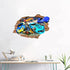 3D Wall Stickers Murals Wallpaper Hot Wheels Toy Car Removable Vinyl Space Wall Decals Removable PVC Art Nursery School