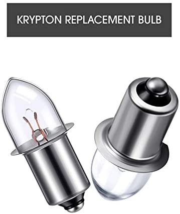3 Pieces 3 Volt/ 3D - 3.6 Volt 0.75A Bayonet Base Krypton Replacement Bulbs Flashlight Bulbs