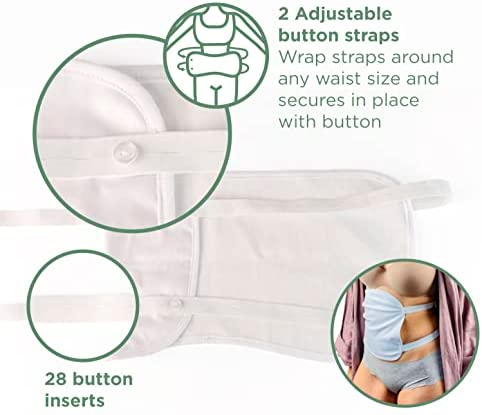 Lulus Naturals Castor Oil Pack-Castor Oil Pack Wrap Made of Plush Organic Cotton Velour-Castor Oil Pack for Liver Detox, Insomnia, Constipation-Less Mess, Heatless, Reusable(Castor Oil Not Included)