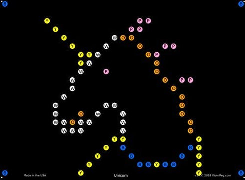 IllumiPeg Little Miss Refill templates for Basic Fun Lite Brite Magic Screen Retro Style (12 Sheets, 6x8)