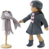Emily Rose 18 Inch Doll Clothes & Accessories - Grey and Pink 4 PC 18" Doll Coat Outfit Gift Set for Kids and Girls, Includes Matching Hat, Boots and Scarf Accessory | Fits Most 18" Dolls