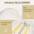 SHINESTAR 6-Pack A19 Clear Led Light Bulbs, E26 Led Bulb 60w, 2700K Warm White, Non-dimmable