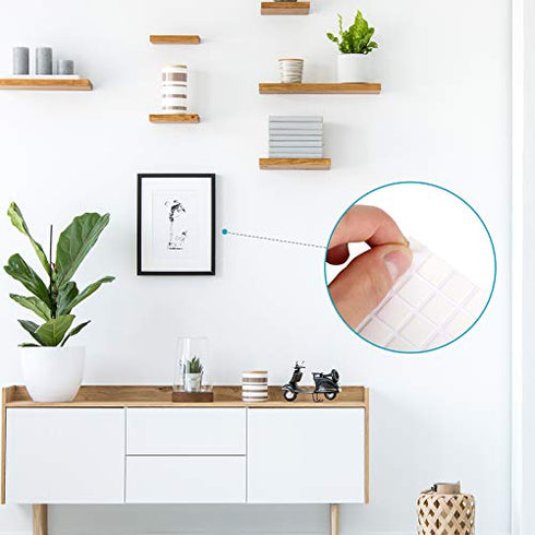 Poster Adhesive Putty Square Sticky Poster Tacky Putty Reusable and Removable Wall Safe Mounting Putty for Hanging Pictures Poster Photo Frames Party Supplies (1000 Pieces,White)