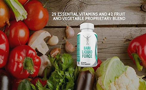 Bariatric Multivitamin - Liquid Filled Vitamins 42 Super Fruits Post Bariatric Surgery Must Haves