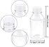 Aneco 20 Pack 4 Ounce Empty Plastic Juice Bottles Reusable Drink Containers with Lids Ideal for Storing Juices, Water and Other Homemade Beverages