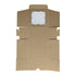 Spec101 Brown Bakery Boxes with Window, 25pk - 4in x 4in Cake Boxes, Party Favor Boxes, Candy Boxes, Dessert Boxes