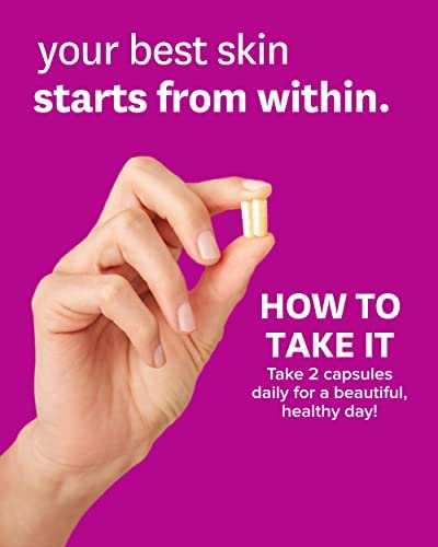 Zenwise Probiotics + Beauty from Within – Vegan Natural Collagen Support, Hyaluronic Acid Fine Line and Wrinkle Repair, Digestive Health for Women – 60 Capsules