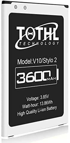 3600mAh LG Stylo 2 Battery, 2022 New Battery for LG Stylo 2 Plus MS550 K550 LG BL-45B1F Stylo 2V VS835 K540 LS775 L81AL K550 Battery-Black