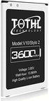 3600mAh LG Stylo 2 Battery, 2022 New Battery for LG Stylo 2 Plus MS550 K550 LG BL-45B1F Stylo 2V VS835 K540 LS775 L81AL K550 Battery-Black