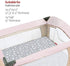 Pack and Play Sheet Quilted, Breathable Thick Playpen Sheets, Lovely Print Mattress Cover 39"×27"×5" Fits Graco Portable Mini Cribs, Suitable for Play Yards and Foldable Mattress Pack and Play Pad
