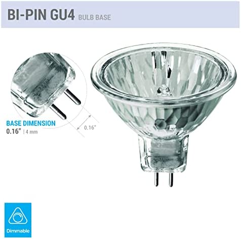 (Pack Of 2) 5 Watt MR11 6 Volt Precision Halogen Reflector Fiber Optic Light Bulb 5W 6V