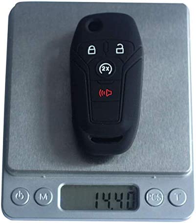 2Pcs Silicone Car Remote Key Fob Cover Case for Ford F-150 F-250 F-350 Fusion Fiesta Mustang Explorer Skin Jacket 4 Button