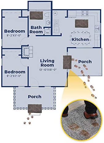 The Original Muddy Mat Bathroom Rugs, Highly Absorbent, Non-Slip, Thick Shaggy Microfiber Welcome Door Mat, Extra Soft Chenille Rug for Kitchen, Bedroom, Perfect for Indoor Outdoor & Muddy Pet Paws
