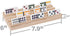 Wood Domino Racks, Set of 4 Trays for Mexican Train and other Dominoes Games, for Families and Kids Ages 8 and up