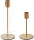 BWRMHME New Modern Metal Gold Candlestick Holders Wedding Decoration Skinny Tapered Candlestick Holder Home Decor Bar Party Candle Holders (S+L)