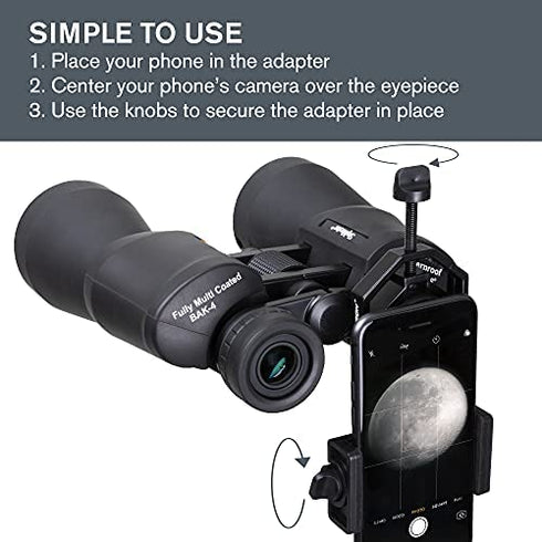 Celestron – Smartphone Photography Adapter for Telescope – Digiscoping Smartphone Adapter – Capture Photos and Video Through Your Telescope or Spotting Scope Eyepiece