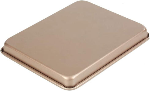 11 Inch Baking Sheets Pan Nonstick Set of 2, Walooza Cookie Sheet Replacement Toaster Oven Tray?Deep Size 1 inch Bakeware, Non Toxic & Heavy Duty & Easy Clean