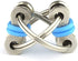 Tom's Fidgets Original Flippy Chain Fidget Toy - Perfect for ADHD, Anxiety, and Autism - Bike Chain Fidget Stress Reducer for Adults and Kids - Blue
