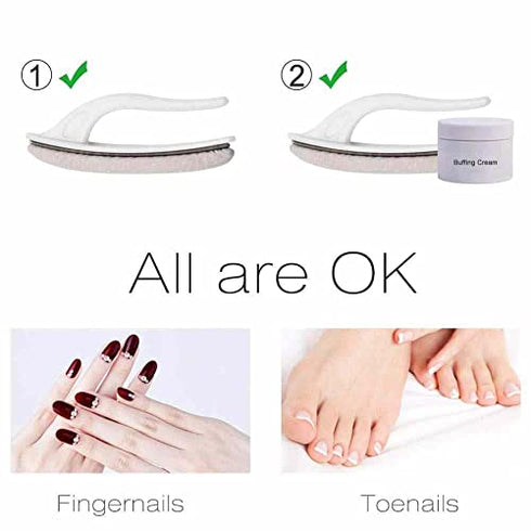 Premium Upgrade Lucency Nail Buffers for Natural Nails, Artificial Nails and Chamois Nail Buffer, All in One Step, beUakso Premium Upgrade Natural Nail Buffer and Shine Kit with Gift Box