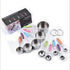 10 Piece Stainless Steel Measuring Cups and Spoons Set with Scrub Sponge Including 5 Piece Measuring Cups and 5 Piece Measuring Spoons, for Dry and Liquid Ingredients