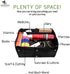 Extra Large Walker Underseat Bag - Rollator Accessories - Under Seat Storage Pouch (Black)